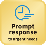 Prompt response to urgent needs
